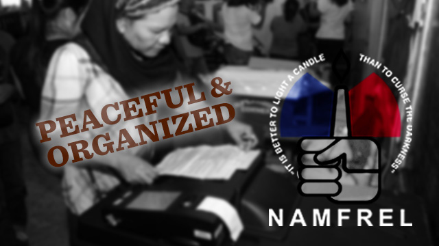 Namfrel 2013 polls peaceful, organized